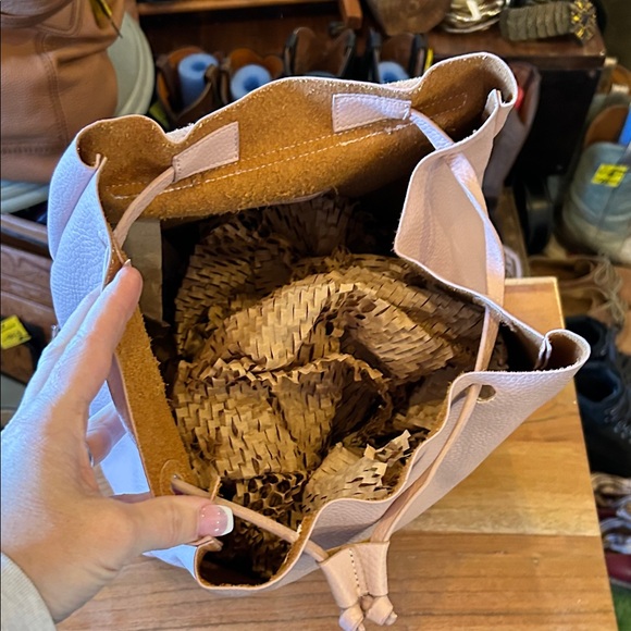 Pink Leather Backpack - Picture 5 of 9